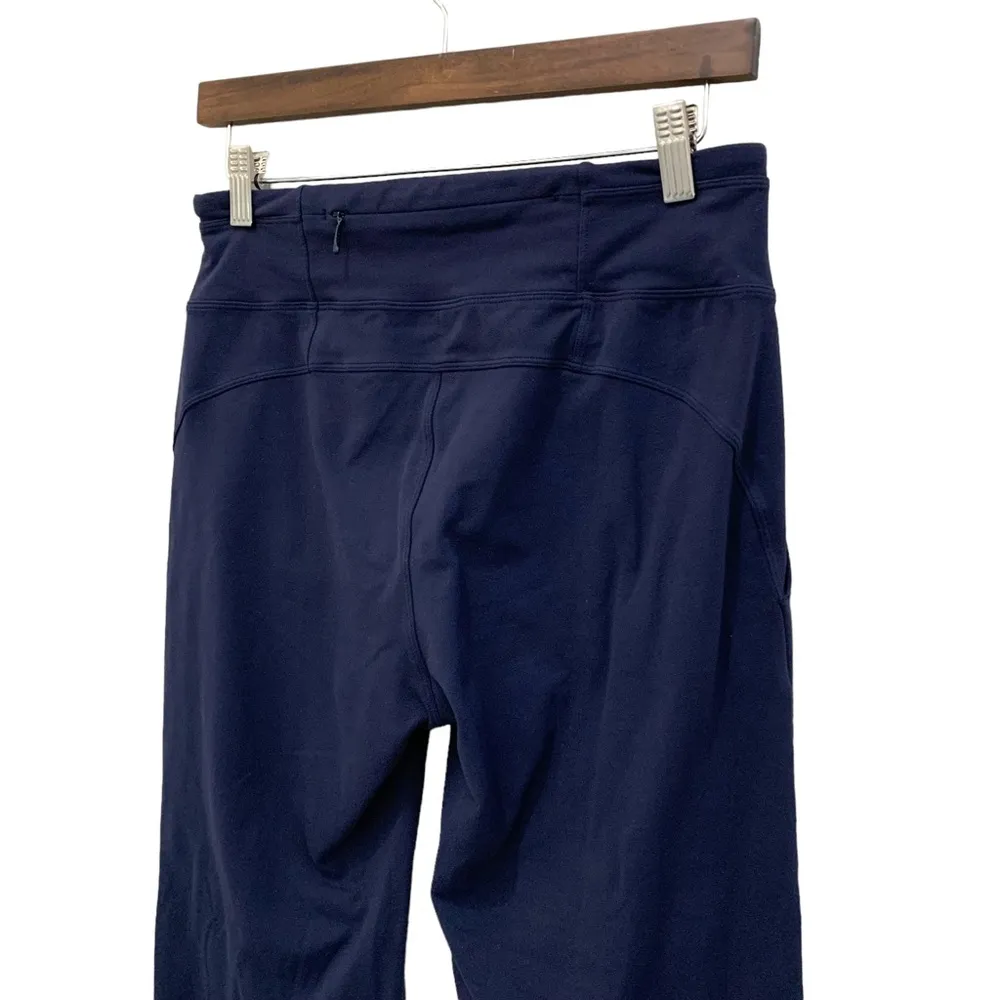 Athleta M cropped navy 7/8 ankle athletic athleisure travel sweat-wicking pants - Image 4