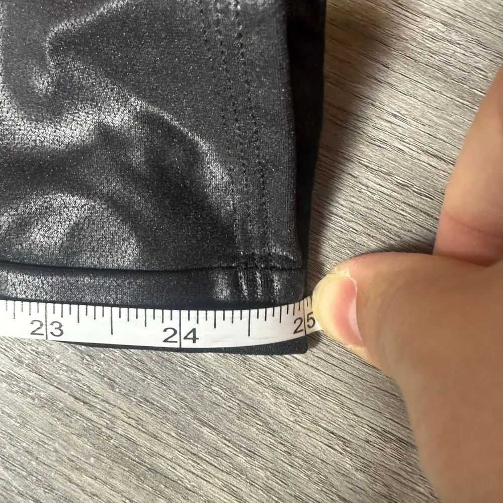 Spanx  Black Shiny Shapewear Leggings - Image 6