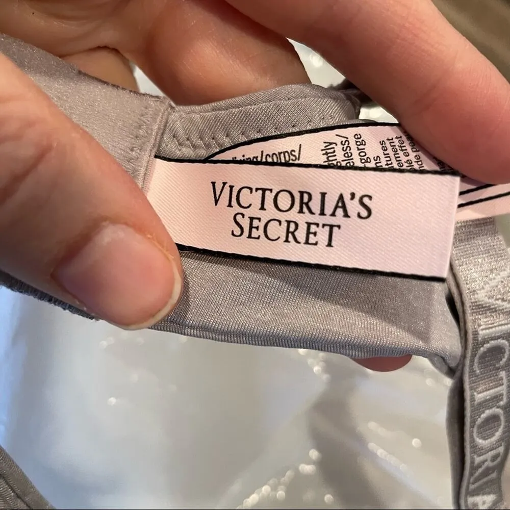 Victoria Secret Purple Seamless No Wire Bra Womens 34D Push Up Padded Adjustable - Image 6