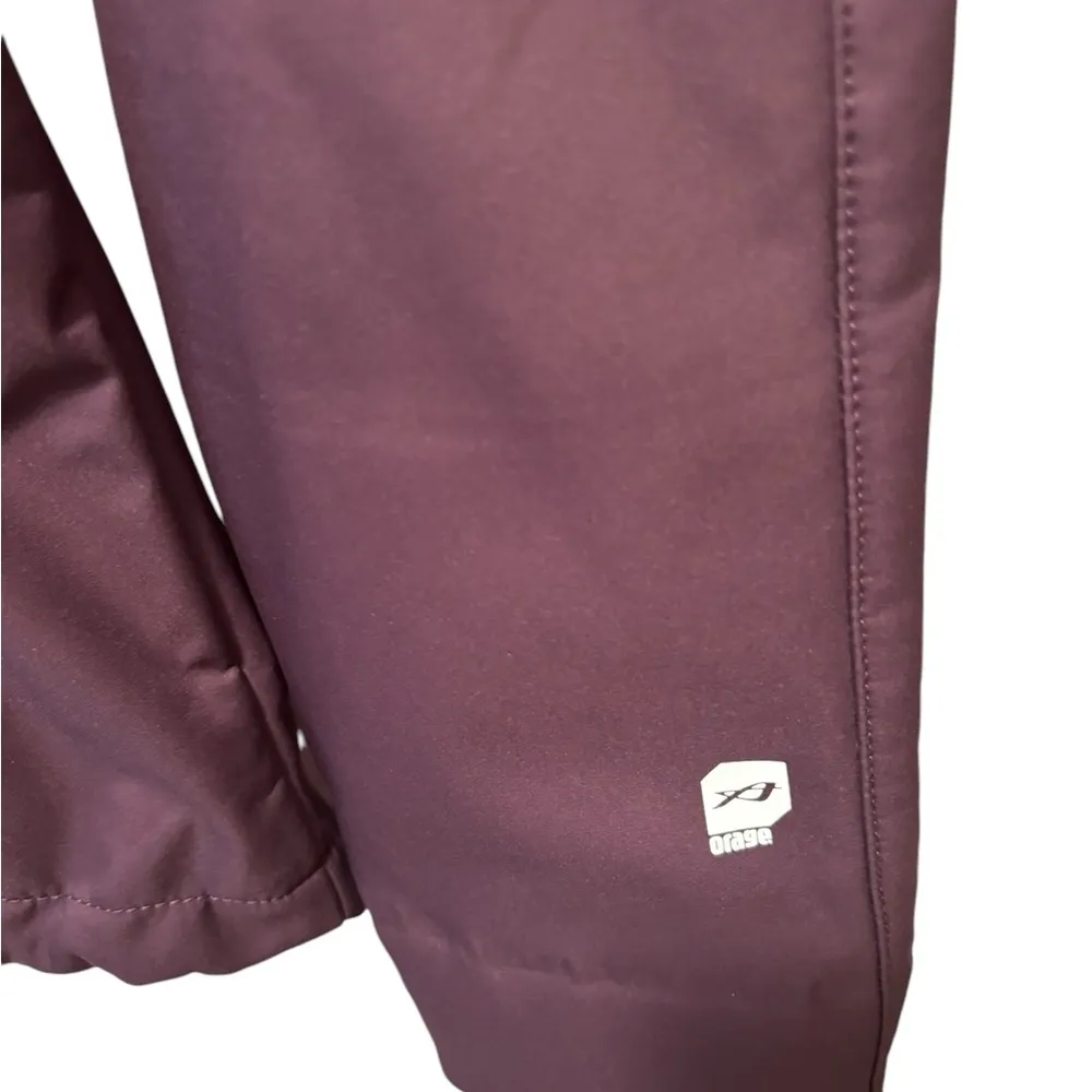 Orage Soft Shell Lightweight Ski Jacket Coat L Purple Fleece Lined Waterproof Size L - Image 4