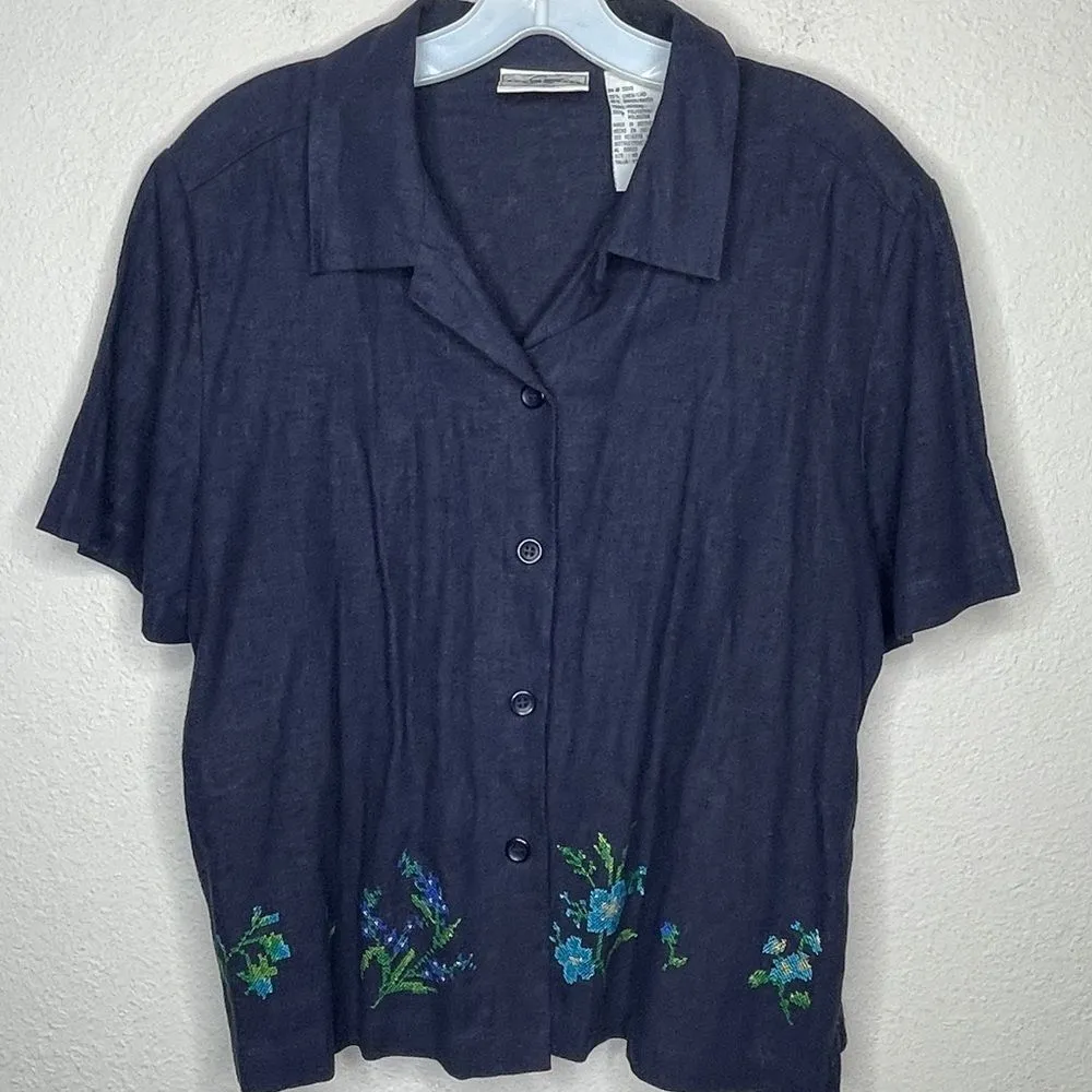 Studio Ease Linen‎ Blend Dress Set Size 10 - Image 14