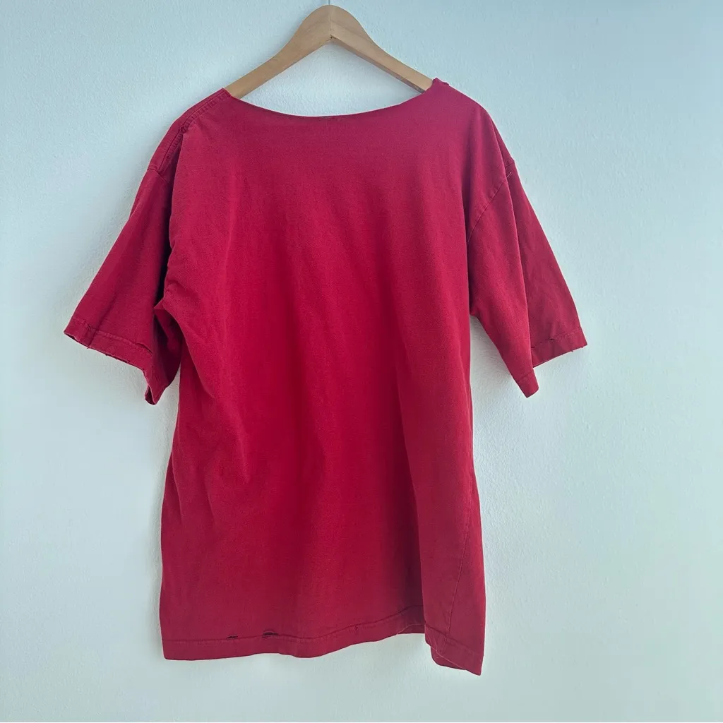 USC Trojans Football Red Off The Shoulder T - Image 10