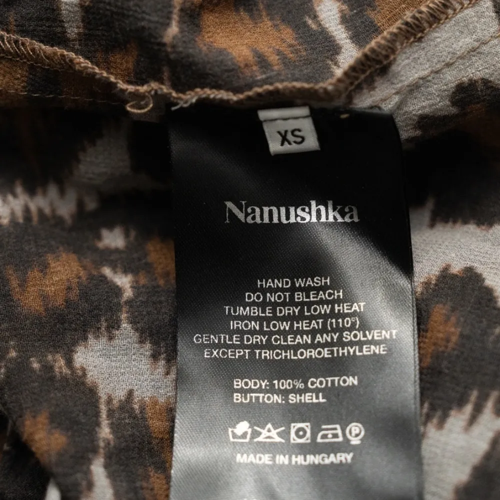 Nanushka. Johanna Leopard Print Twist Mini Dress Brown Size XS - Image 9