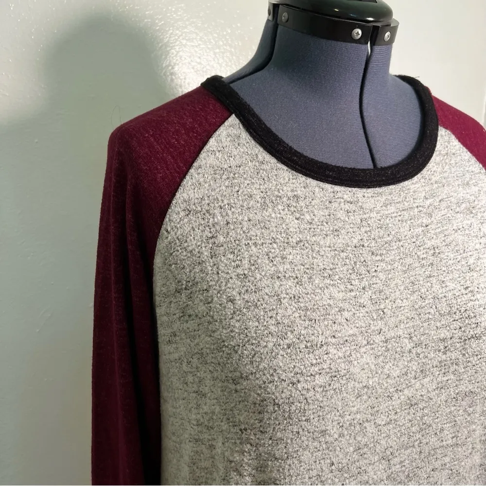 Buffalo David Bitton Cozy Colorblock Raglan Pullover Sweatshirt L - Image 7