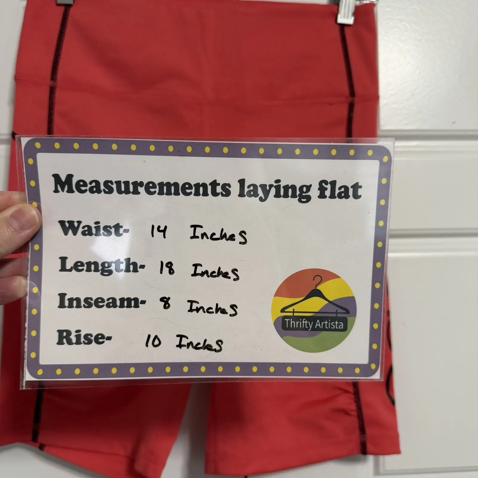 Bebe Sport Hibiscus Contrast Stitch Ruched Pocket Biker Shorts Women's Size M Red Size M - Image 2