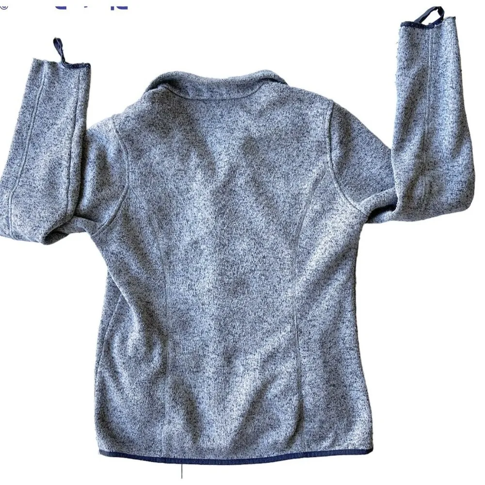 Vintage Ladies  Gulfstream Cardigan Large Sweater Gray Front Zip Embroid… - Image 8