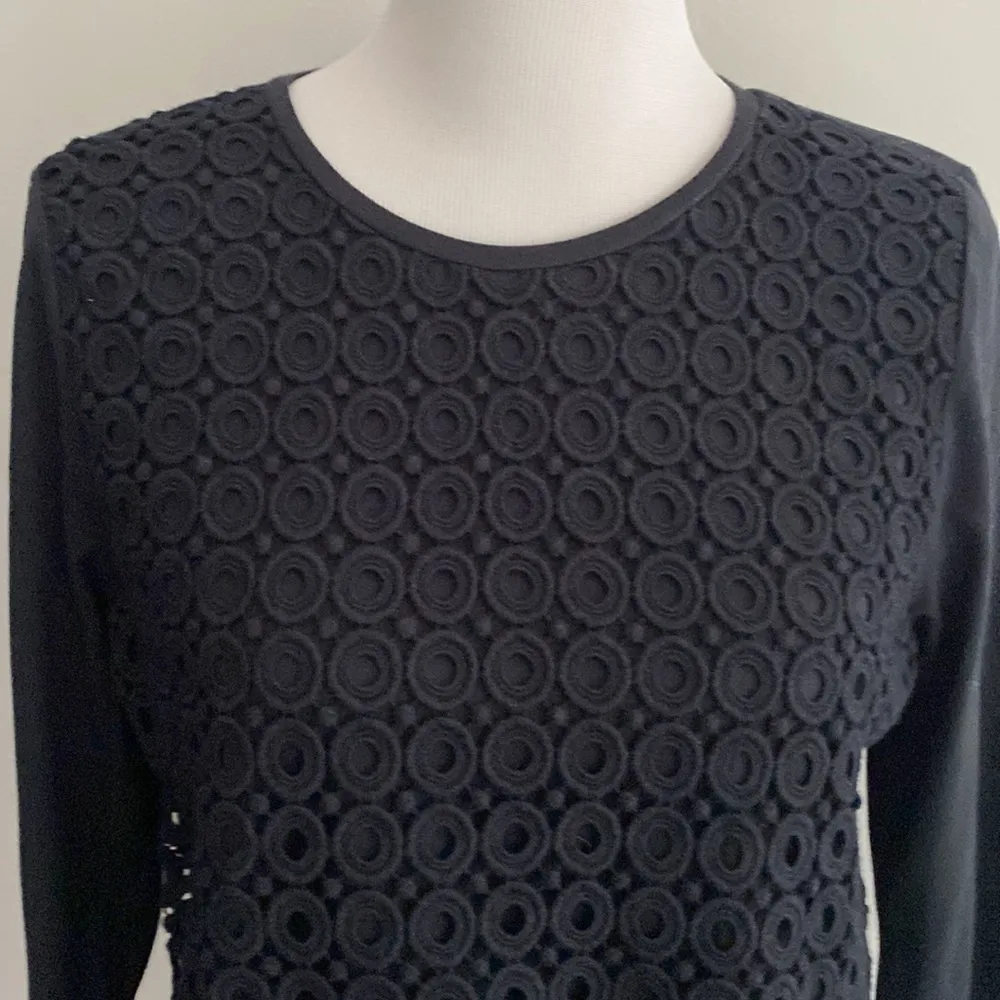 ·J Crew· Mixed Media Layered Tee, 3/4 sleeves, NWOT, Medium - Image 4