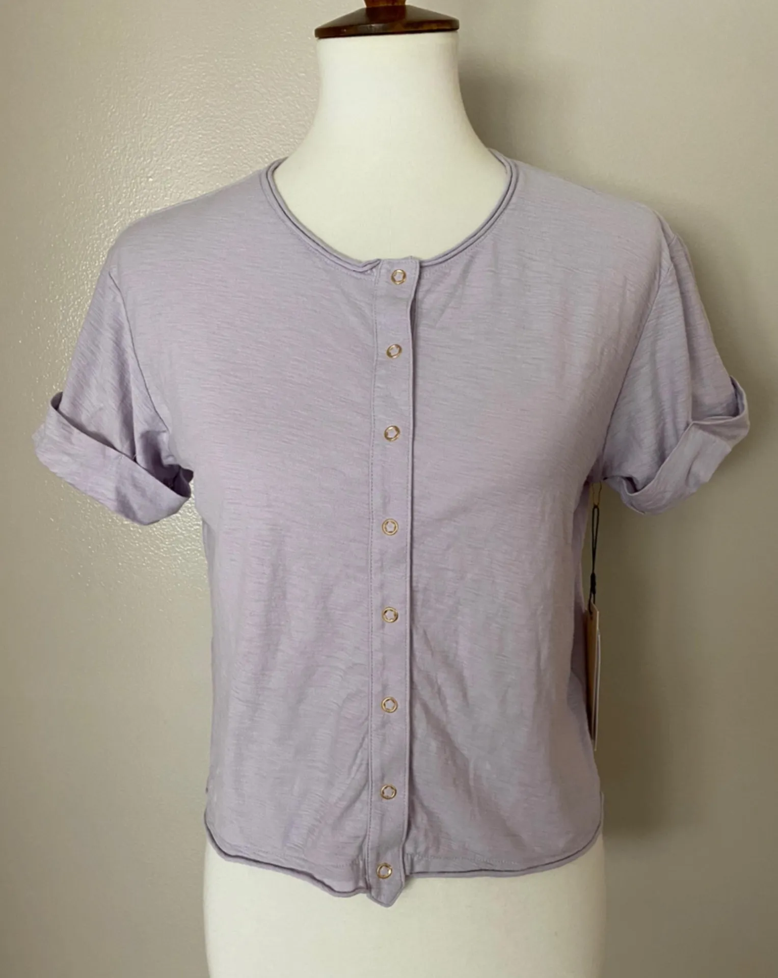 Nation LTD Rowen Cropped Henley Tee - Image 9