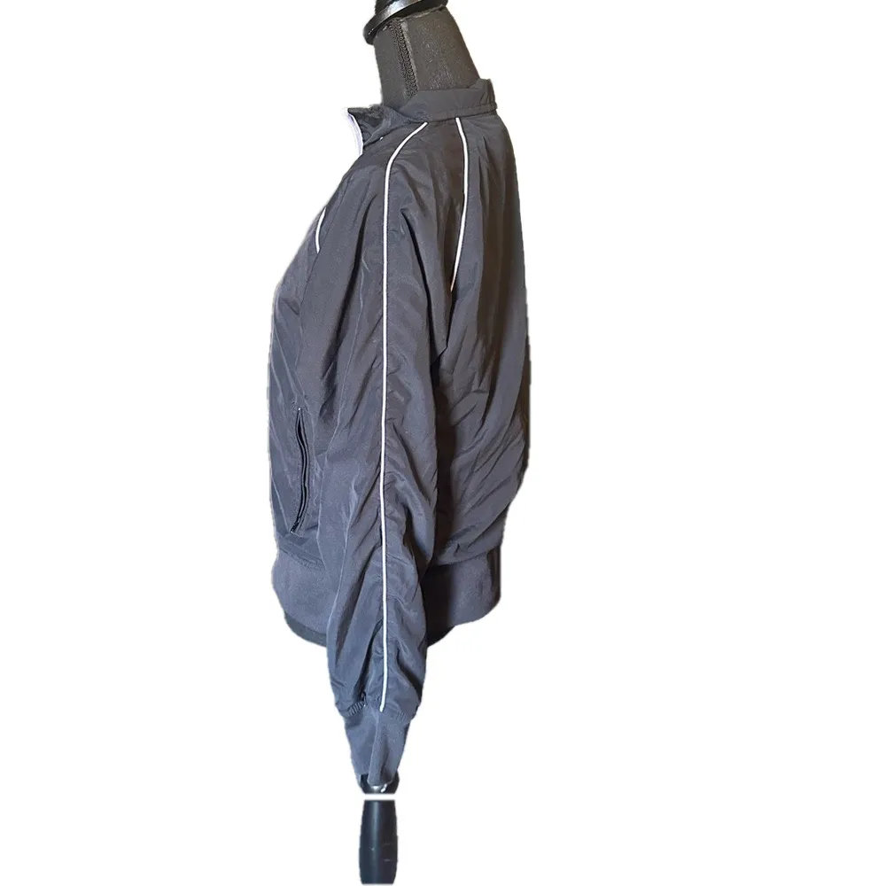 Reebok Black Windbreaker Athletic Jacket - Image 5