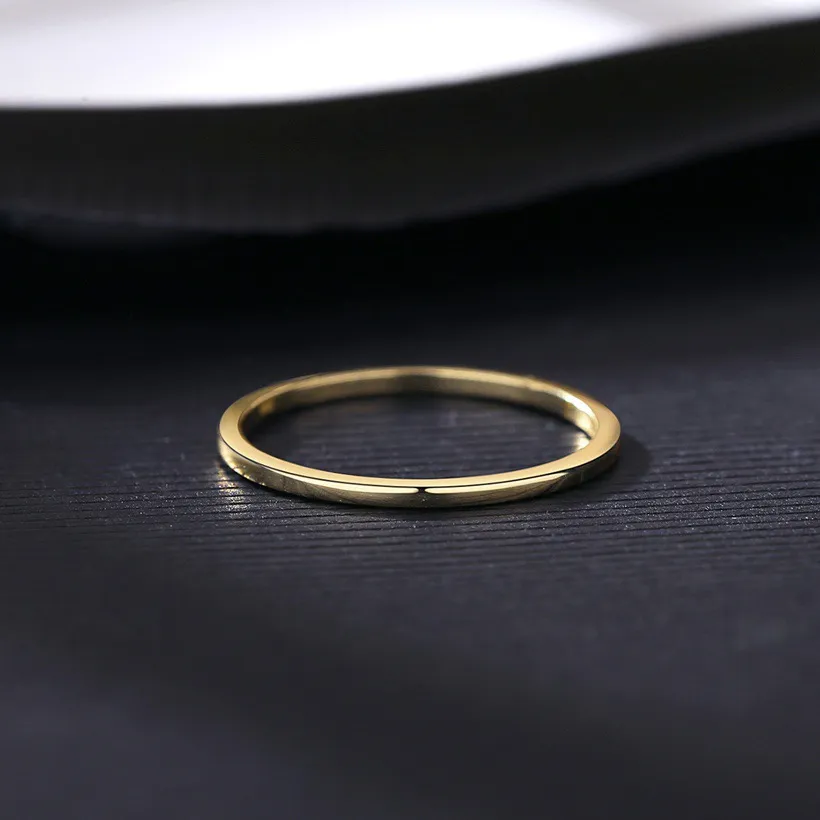 SIZE 8 18kt Gold Plated 925  Solid Band - Image 4