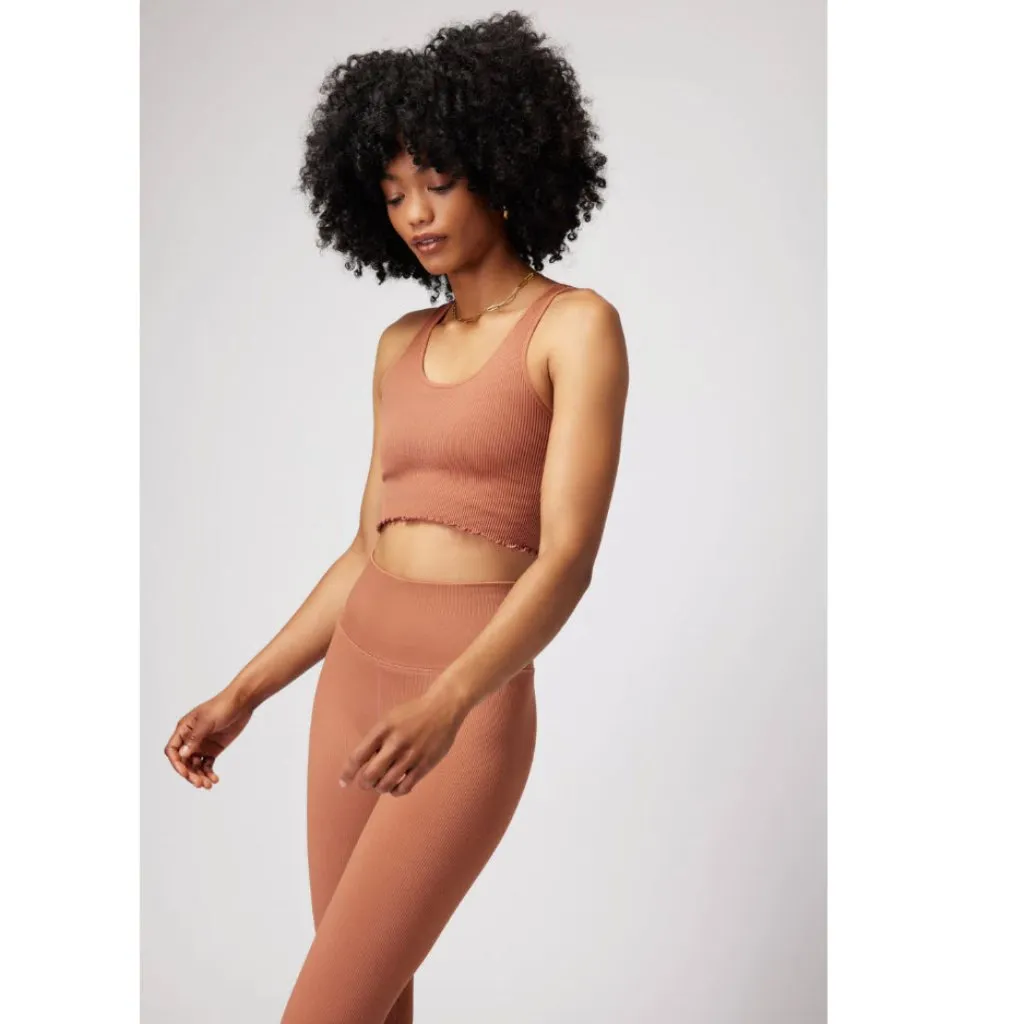 Spiritual Gangster Amor seamless crop tank & love sculpt seamless ruffle legging - Image 2