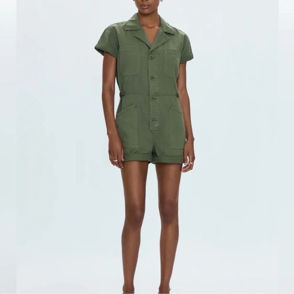 Pistola Olive Green Utility Jumpsuit - Image 3