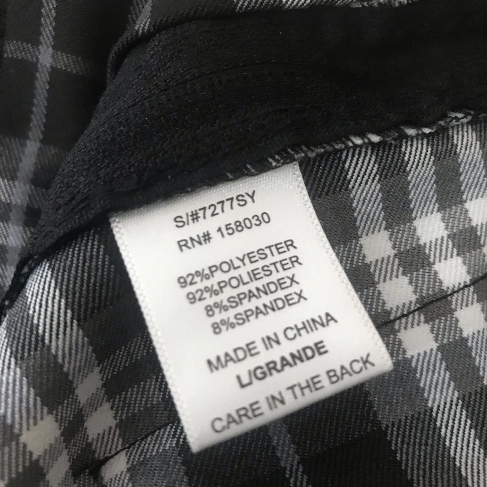 Love Tree Black Gray Plaid Pleated School Girl Skirt Juniors Size Large - Image 6