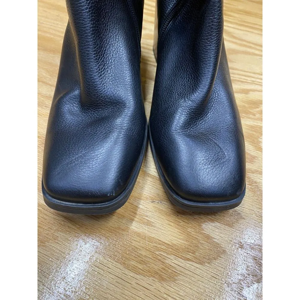 Paul Green Nirvana Ankle Boots Women's 10 Black Leather Side Zipper Buckle S67 - Image 2