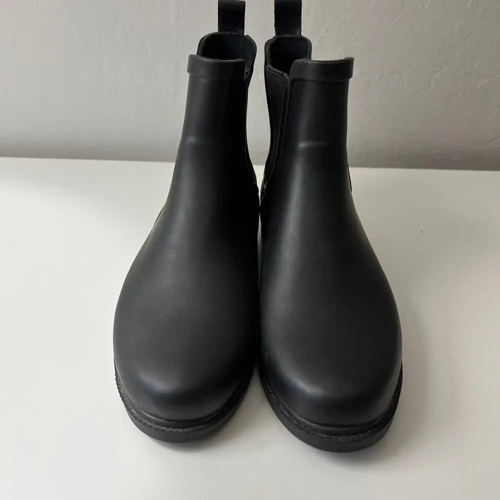 J. Crew Women's Chelsea Rain Boots Booties Shoes Size 7 Waterproof Rubber - Image 3