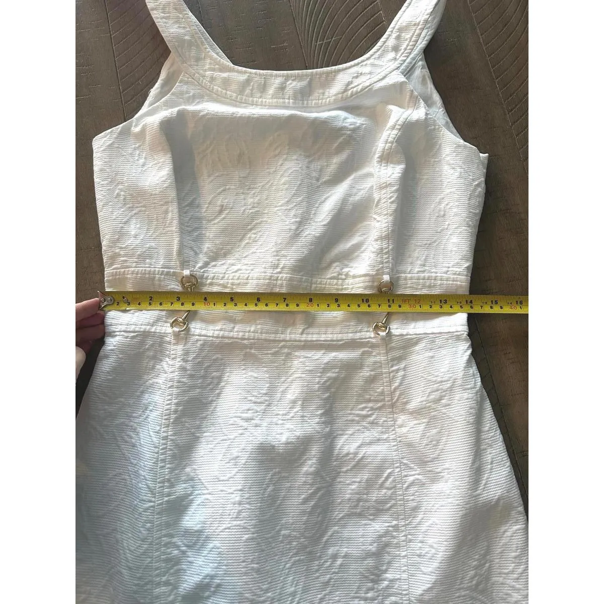 Vineyard Vines For Kentucky Derby White Textured Mini Dress Women’s size 6 - Image 12