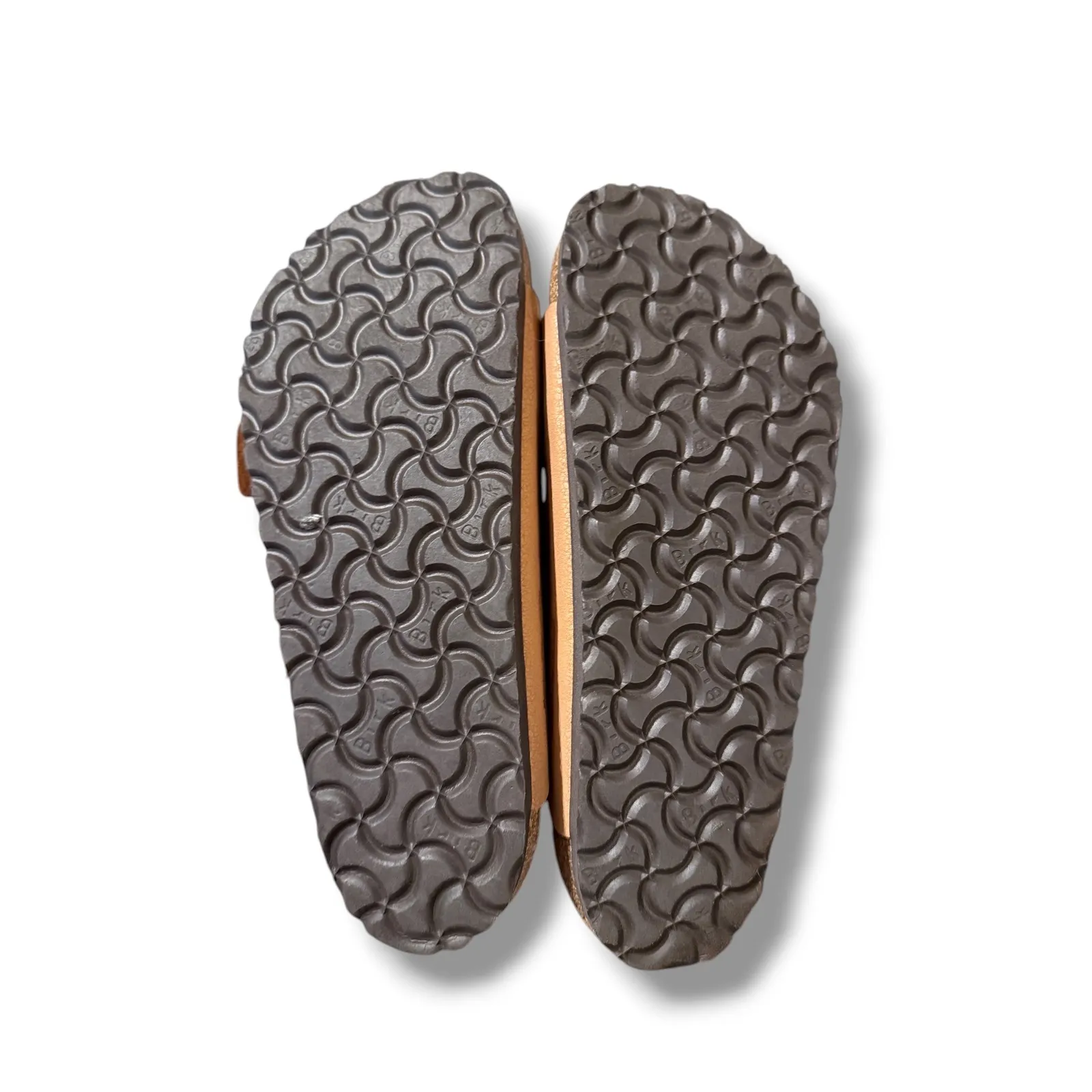 Birkenstock Arizona Sandals Women's 38 Tan Double Strap Slip-On‎ Comfort Cork - Image 9