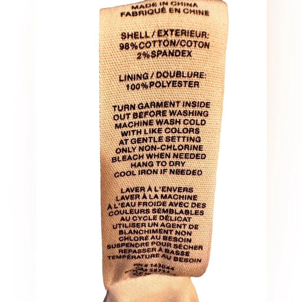 Avec Les Filles Sea Stars Fish A Line Cotton Blend White Blue Midi Dress Size 14 - Image 8