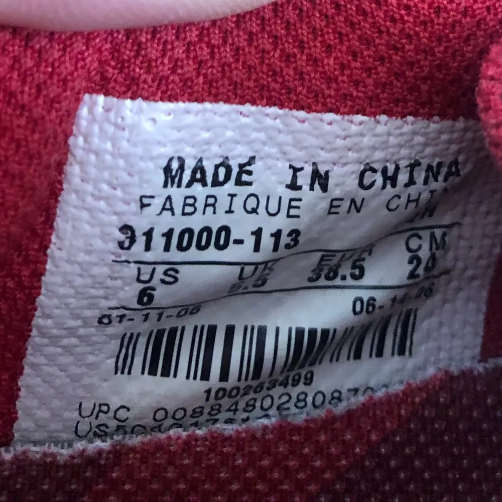 Nike Air Max Red and White SC Women's Shoes Size 6 - Image 11