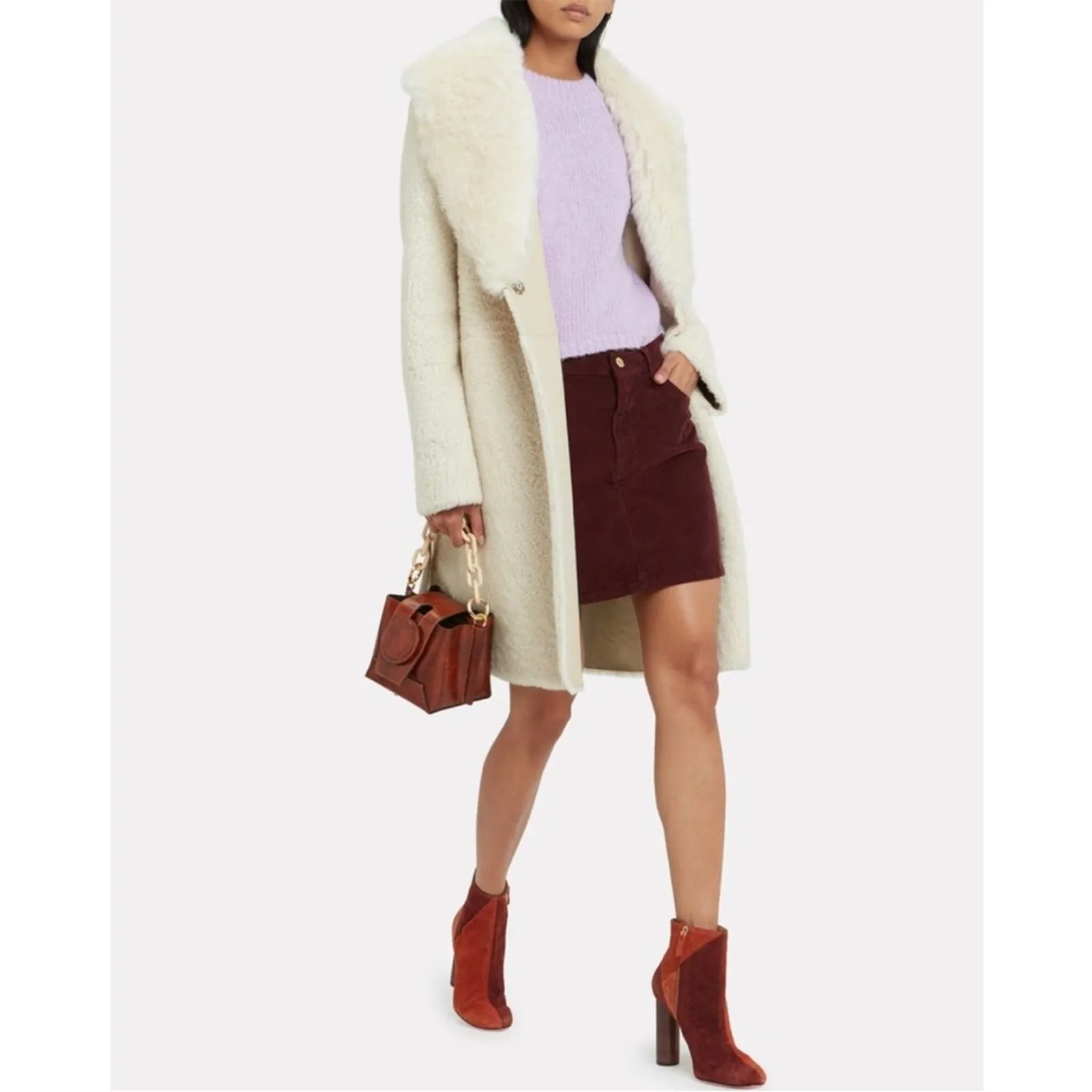 Ulla Johnson Carin Brown Patchwork Suede Leather Heeled Ankle Booties Size 39 - Image 9