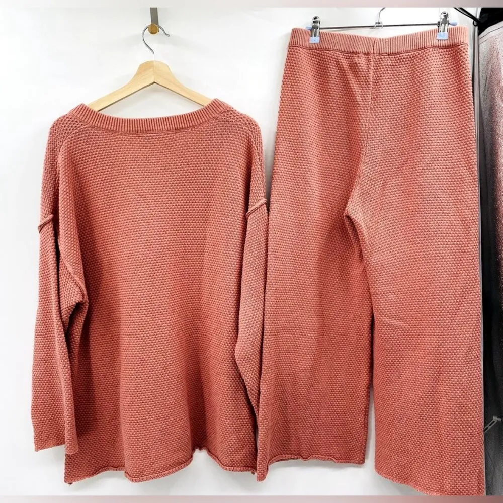 Free People Rosie Pink Hailee Sweater Set - Image 3