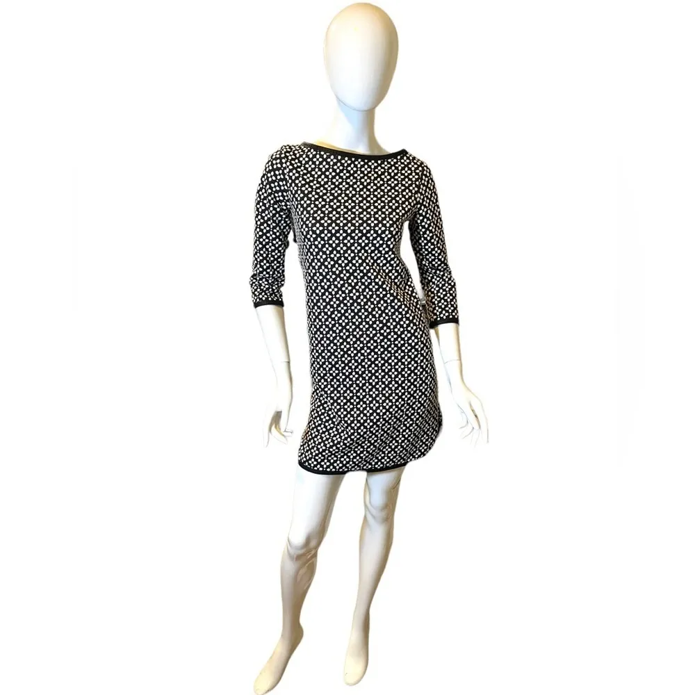 Max Studio Jacquard Mini Dress Medium Bateau Neck NWT - Image 3