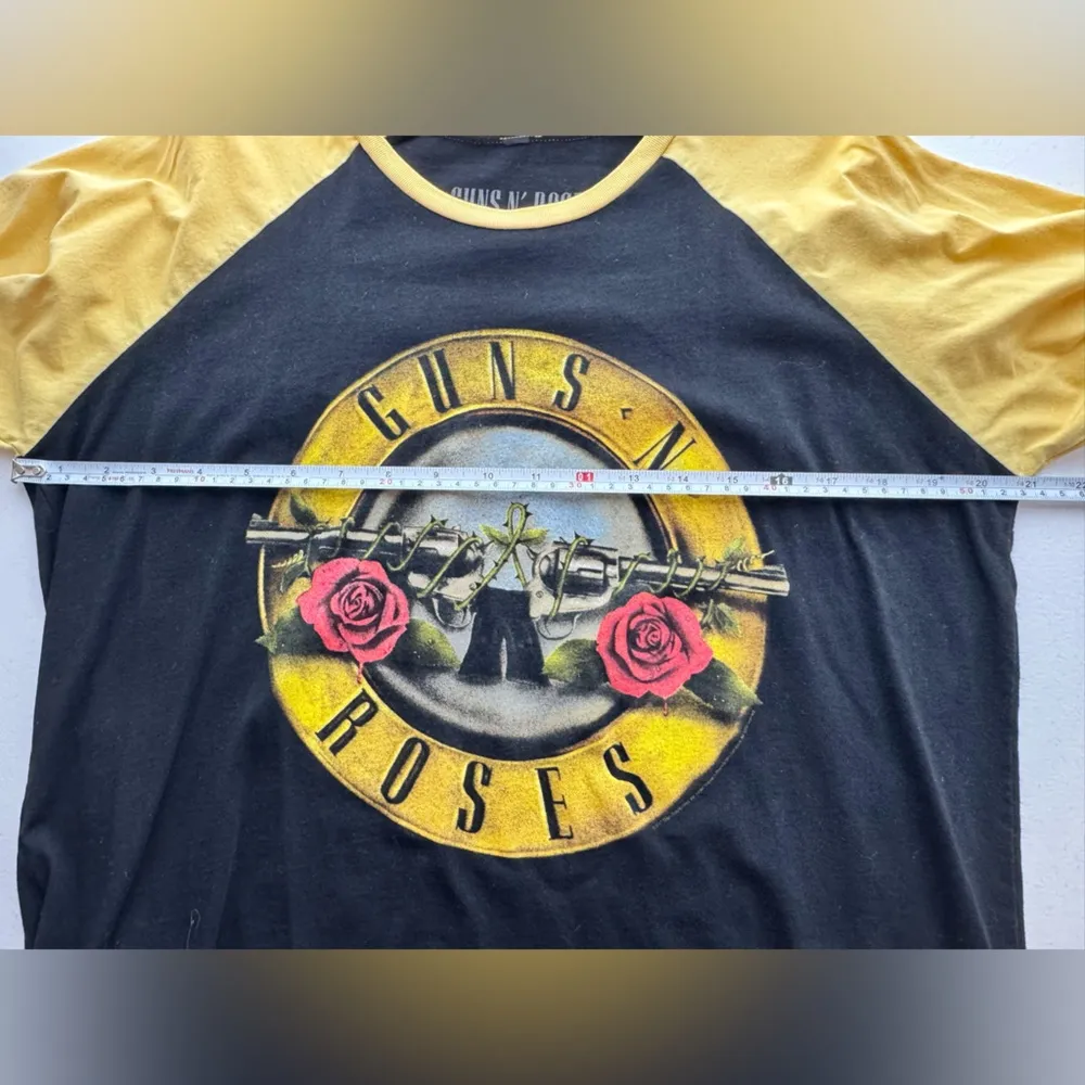 Guns N Roses Concert Shirt Baseball Tee Size XL - Image 5