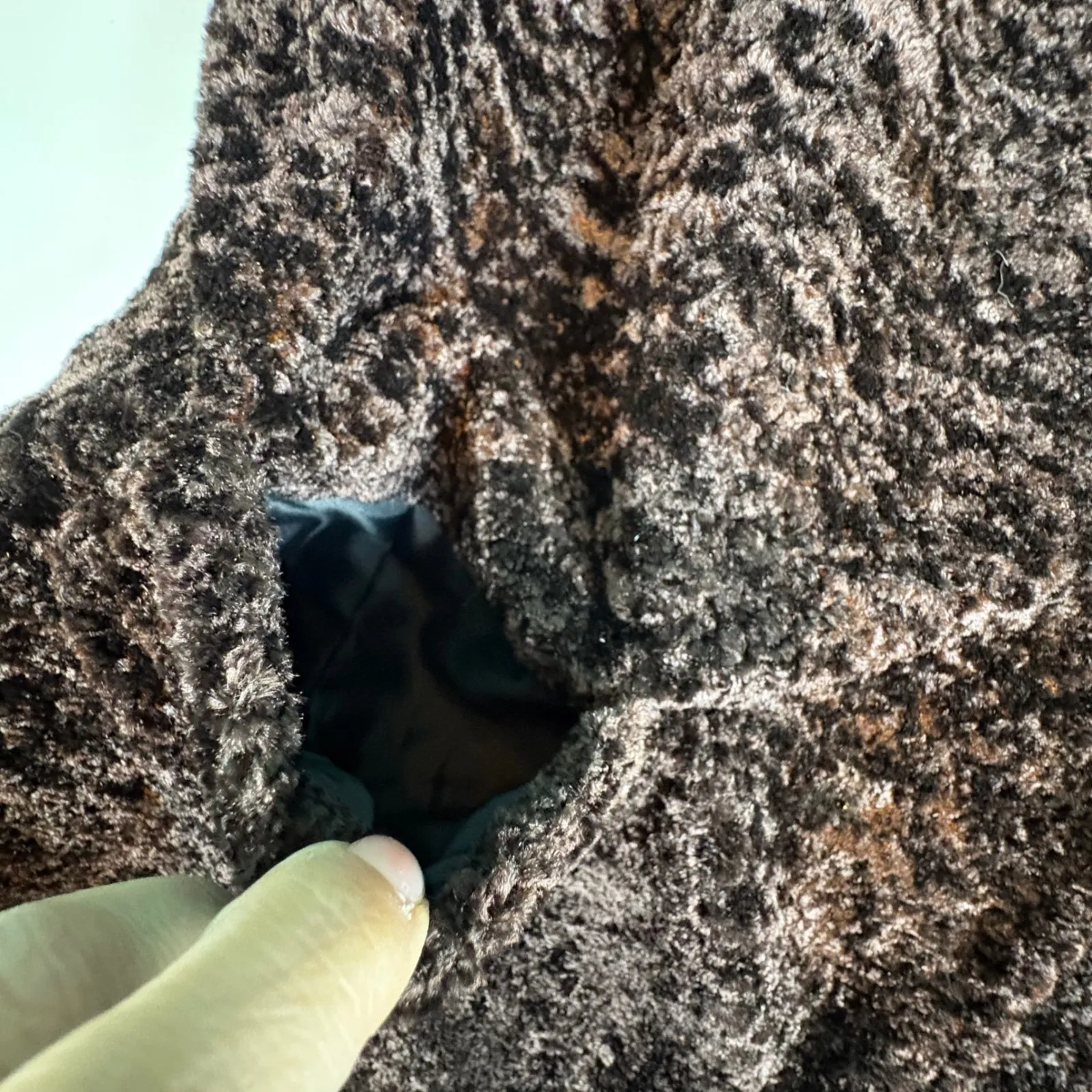 Vintage HUIFA Women's Textured Brown Button Front Coat Quilted Lining‎ Size 17 - Image 8