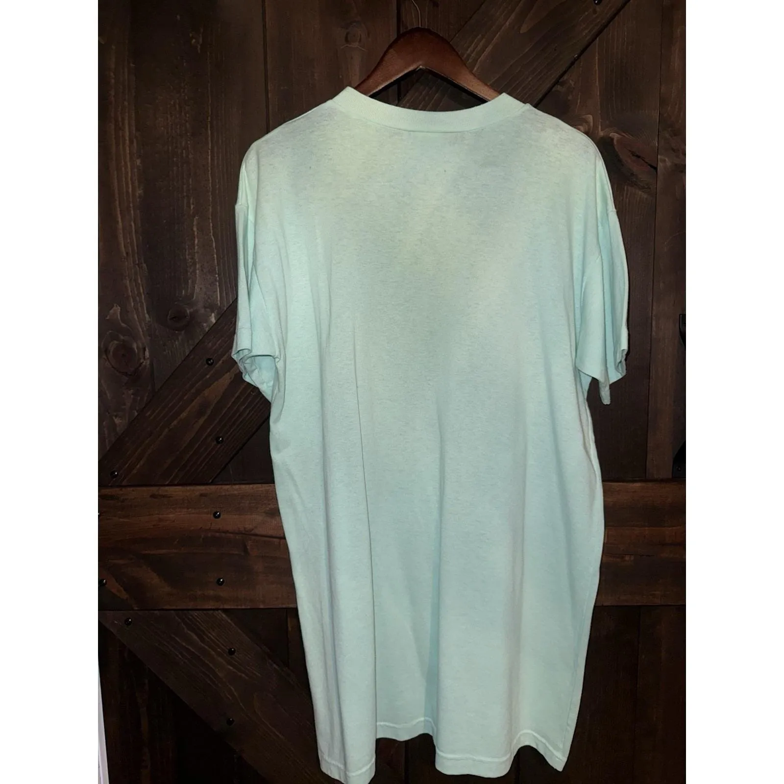 VTG Puff Stuff 90s Nightgown Sleep Shirt Women's ‎ One Size USA Seasons Green - Image 5