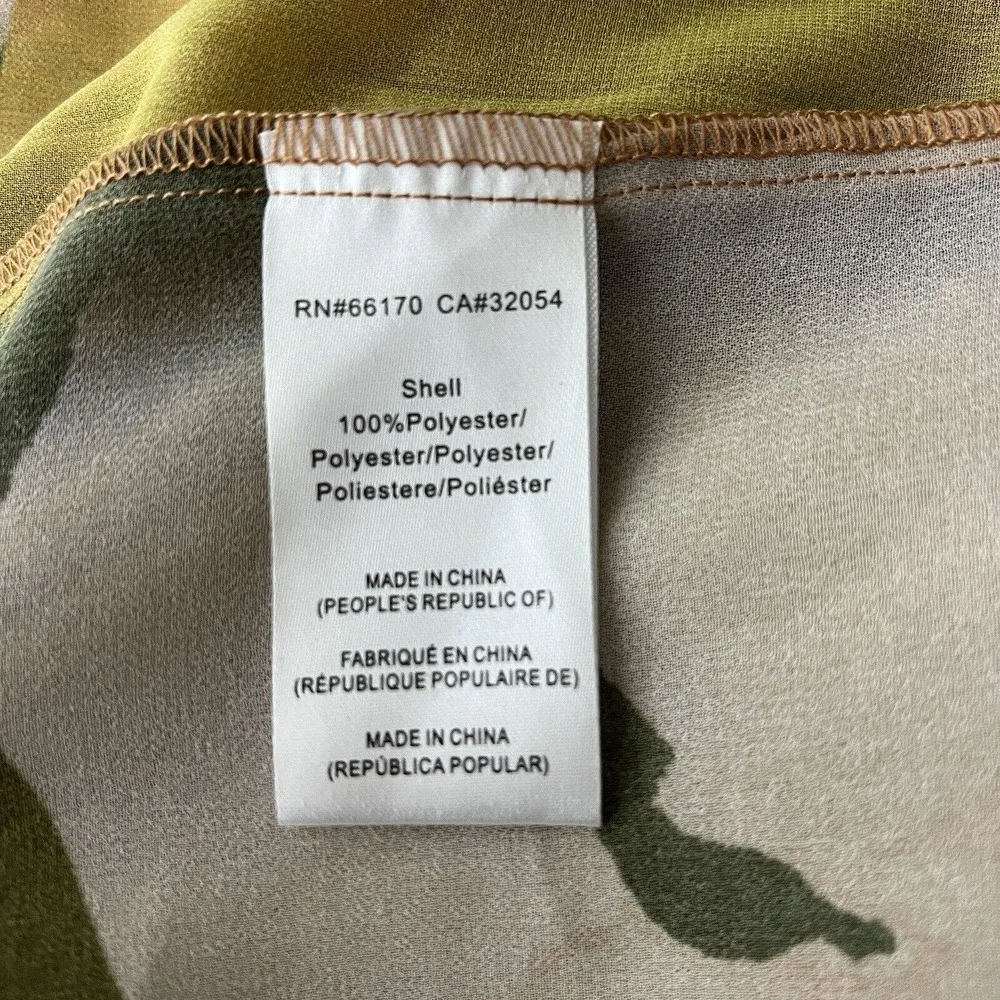 Anthropologie Hutch Shirt Womens XS Green Orange Minnie Full Sleeve Boho Peasant - Image 8