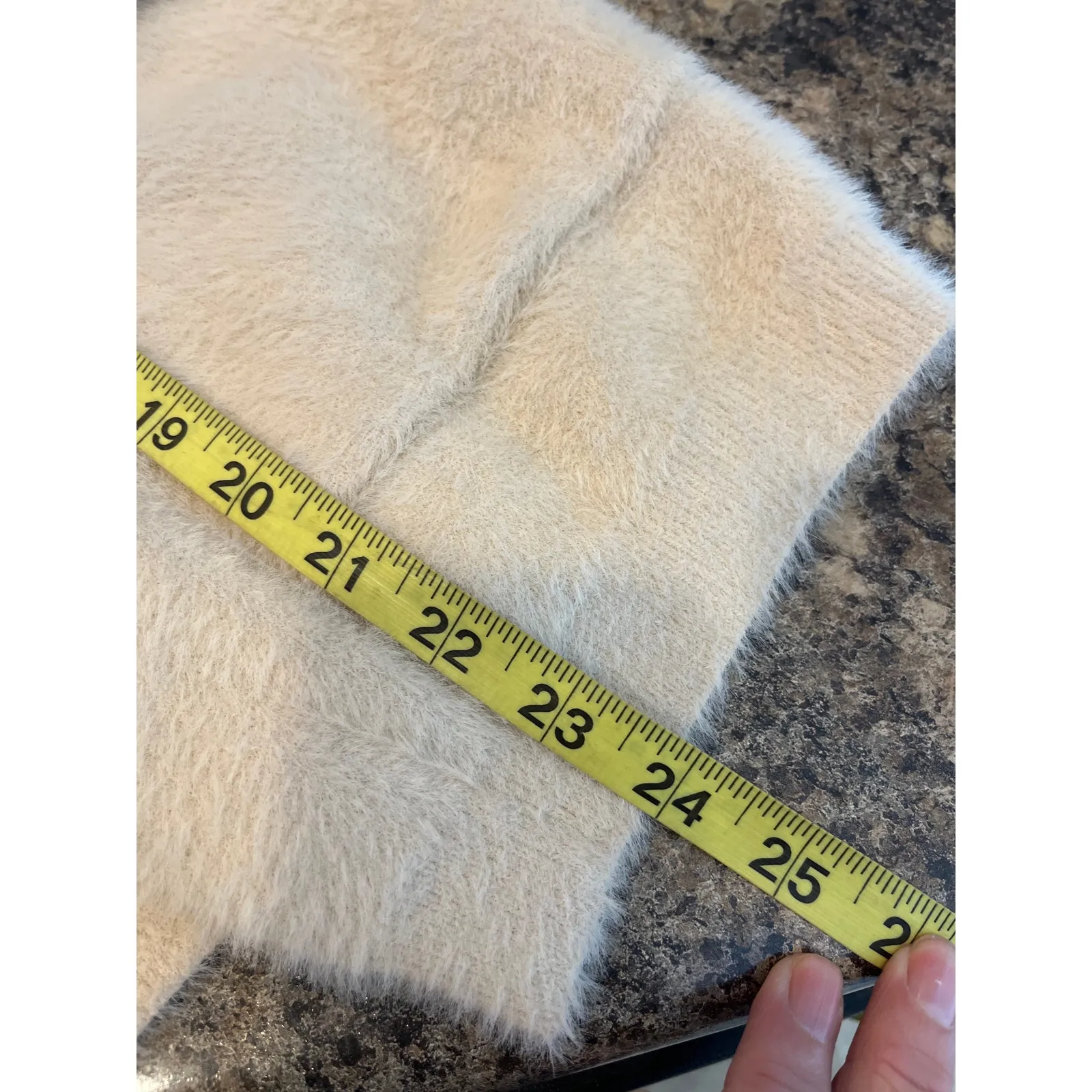 Kut from the Kloth Cream Soft‎ Plush Open Front Cardigan Large - Image 7