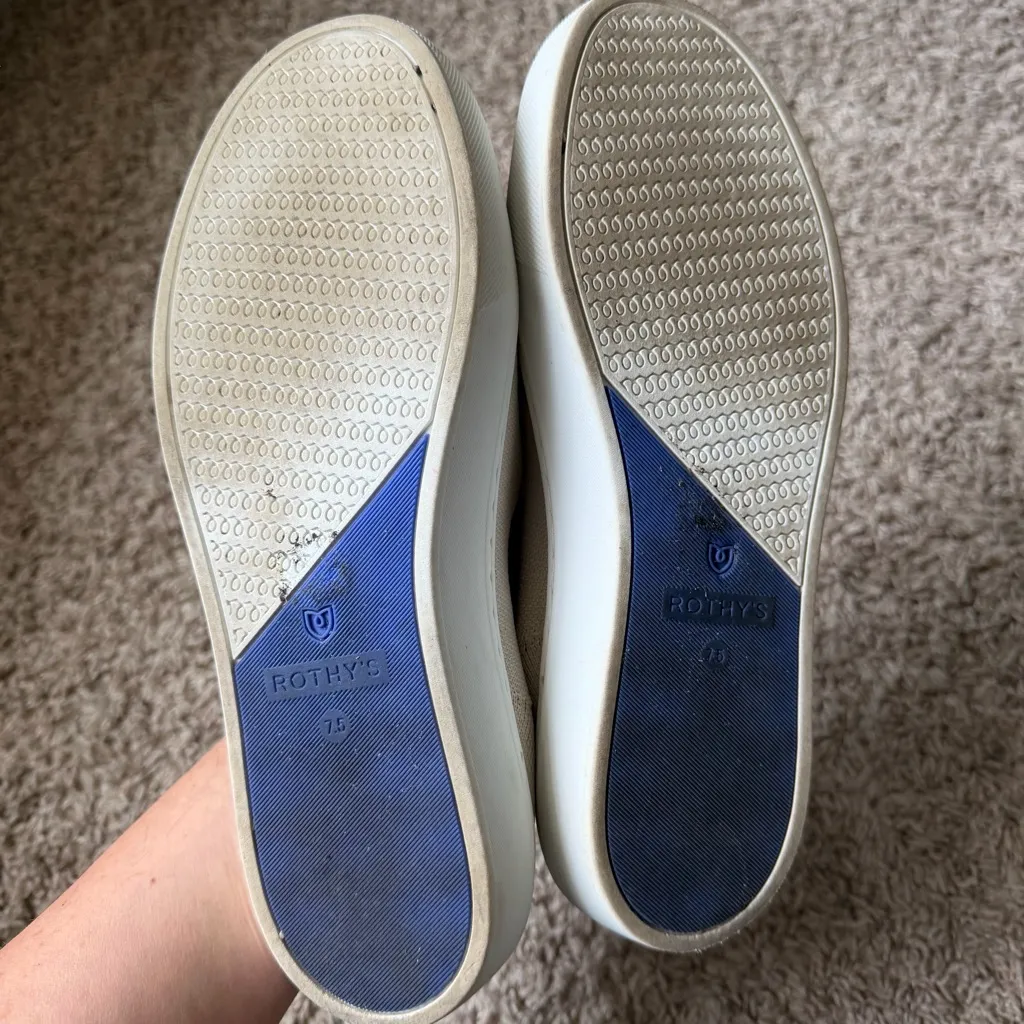 Rothy's Cream Slip-On Shoes - Image 7