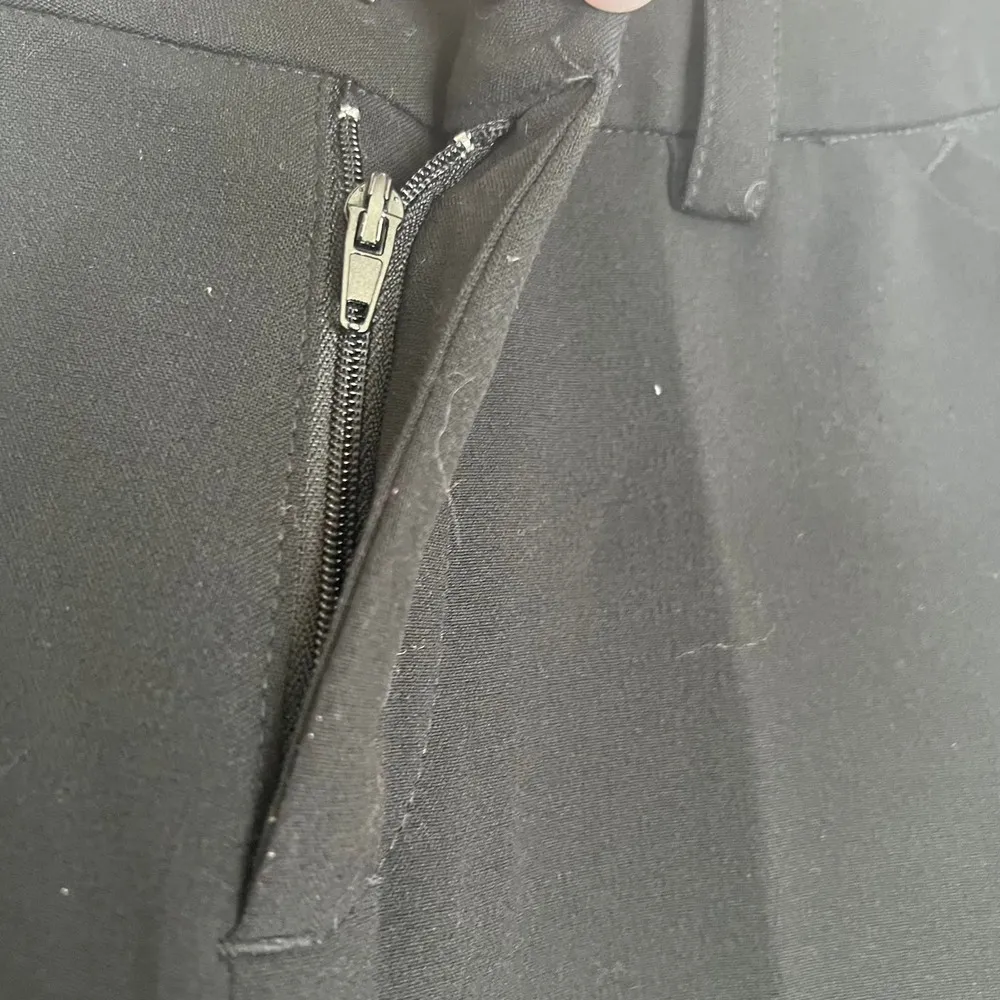 Boston Proper Classic Timless Black Flared Pleated Work Pant Zip Fly Workwear - Image 6