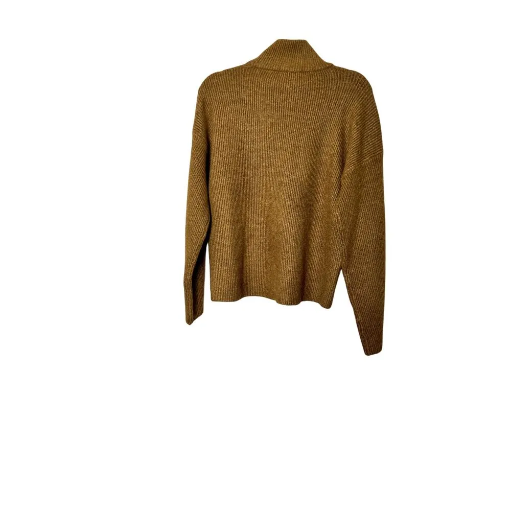 Abercrombie & Fitch womens size M sweaterMustard color mock neck  oversized - Image 2