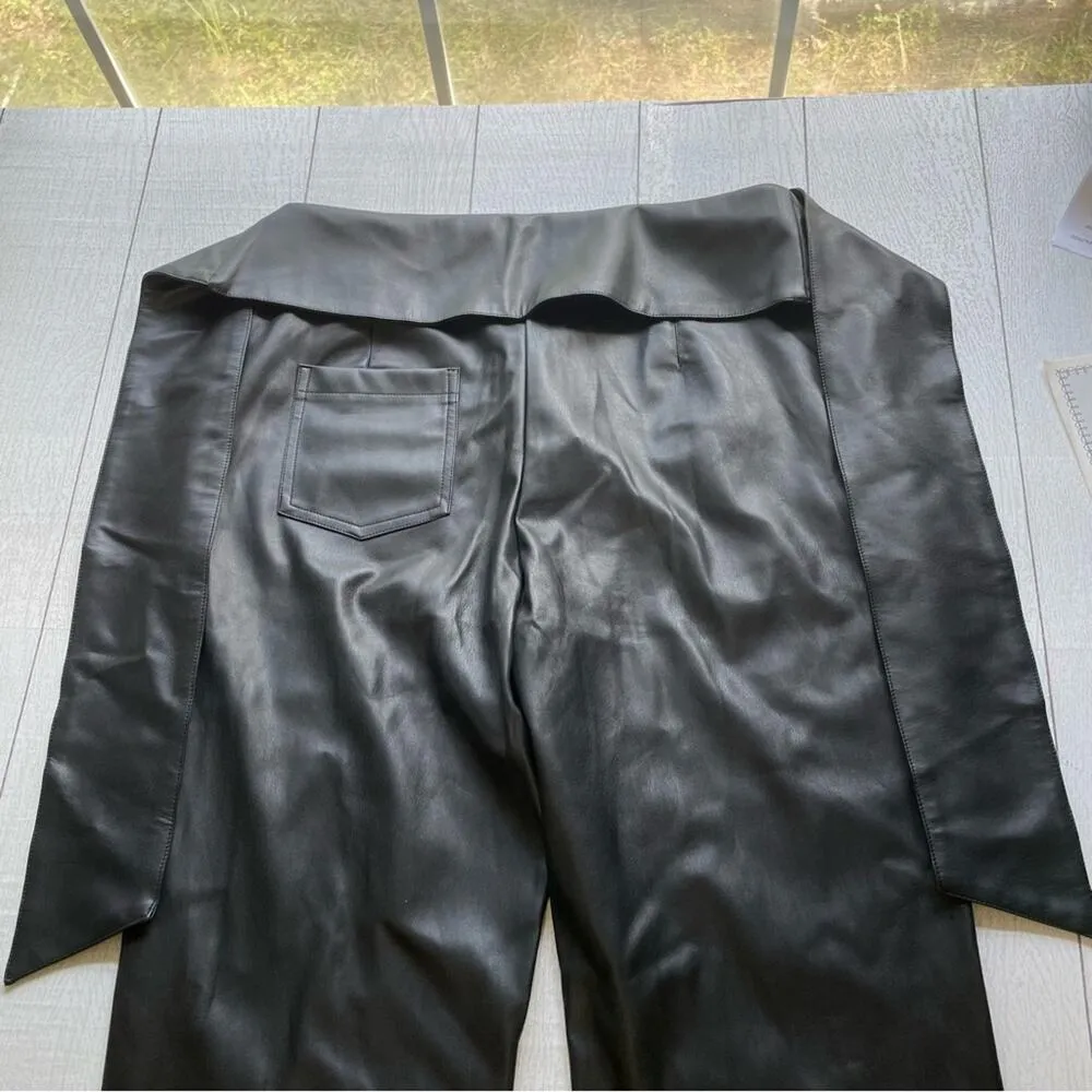 Young Fabulous & Broke Black Faux Leather Pants Size Large NWT - Image 3