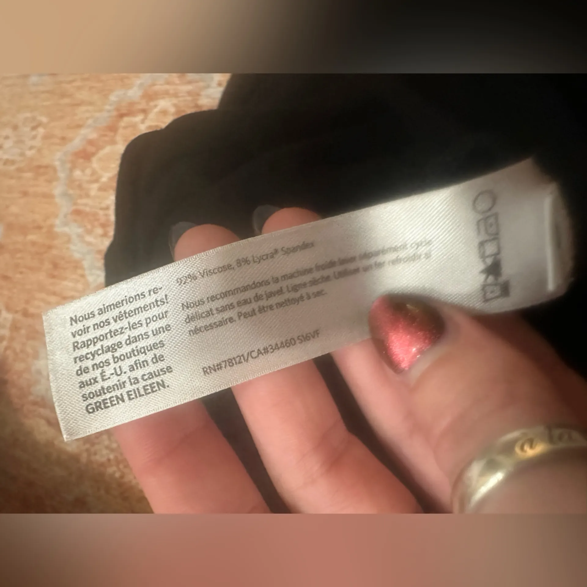 Eileen Fisher the fisher project viscose jersey jumpsuit black size medium - Image 6