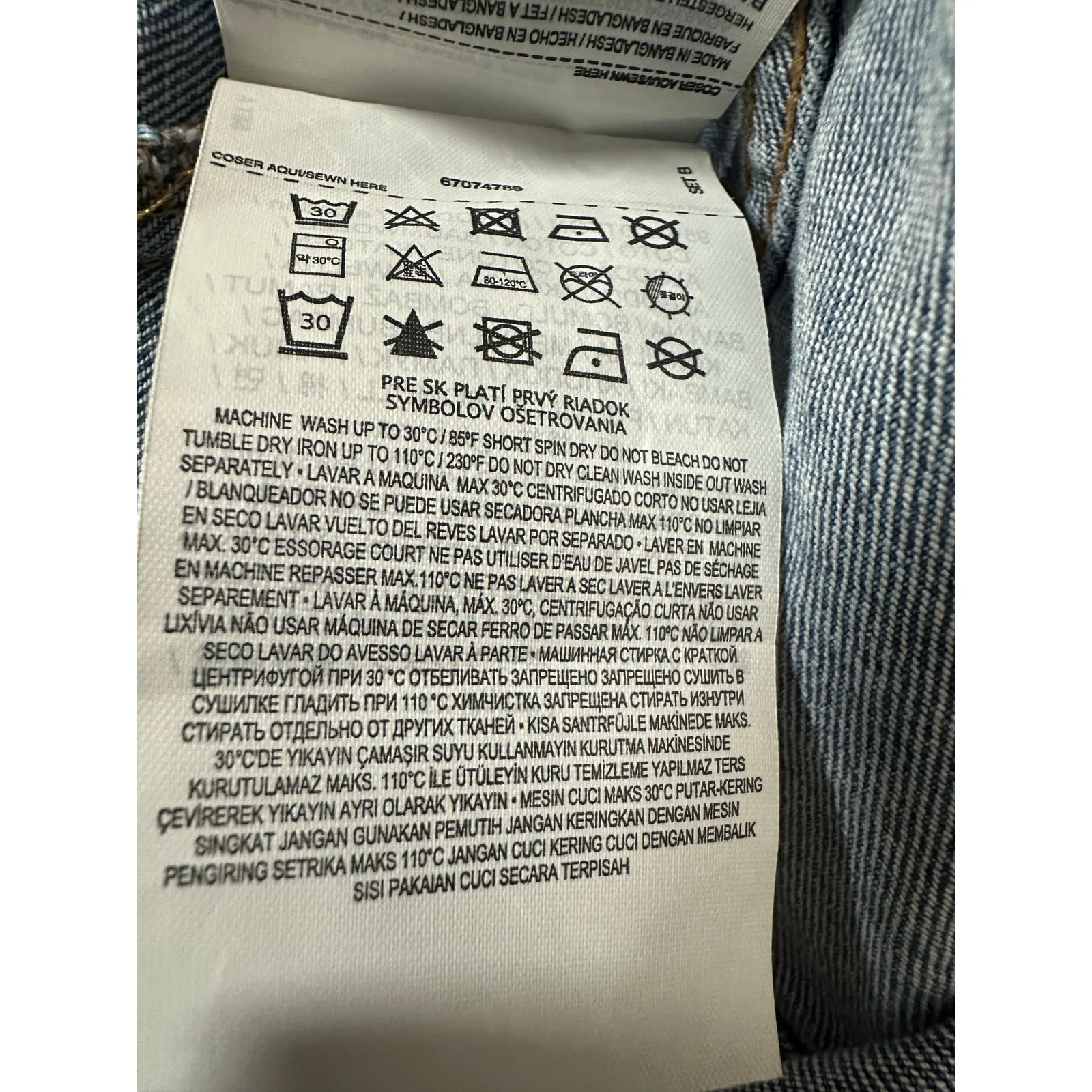 Mango Danielle strapless denim jumpsuit in blue size large - Image 13