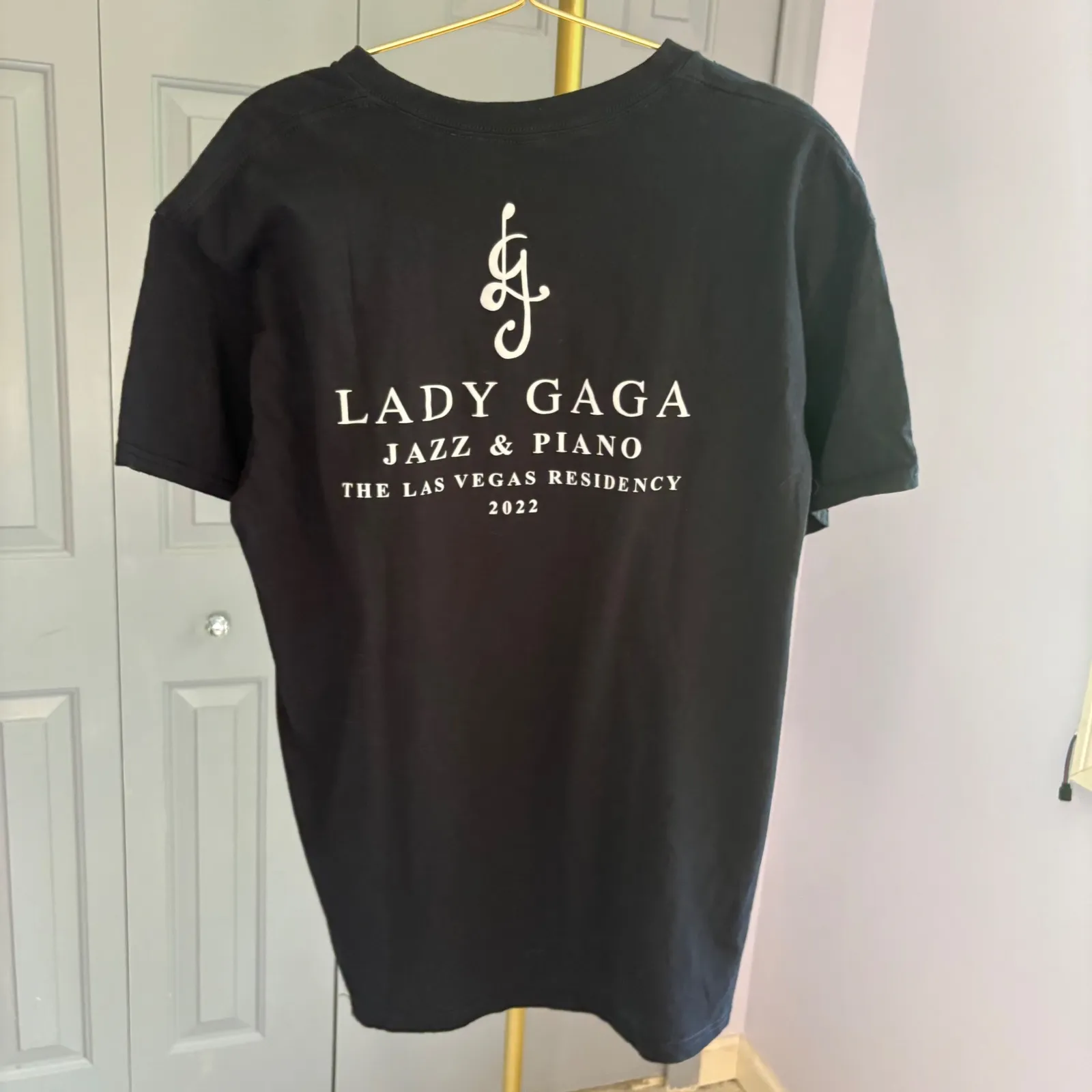 Lady Gaga Jazz & Piano Graphic Tee Las Vegas Residency Black T - Image 8