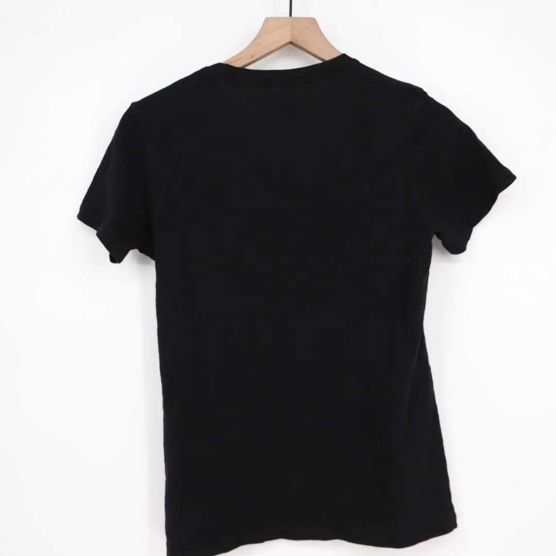 AMERICAN GIANT Womens Black Crew Neck Short Sleeve T Shirt Made in USA Size S - Image 5