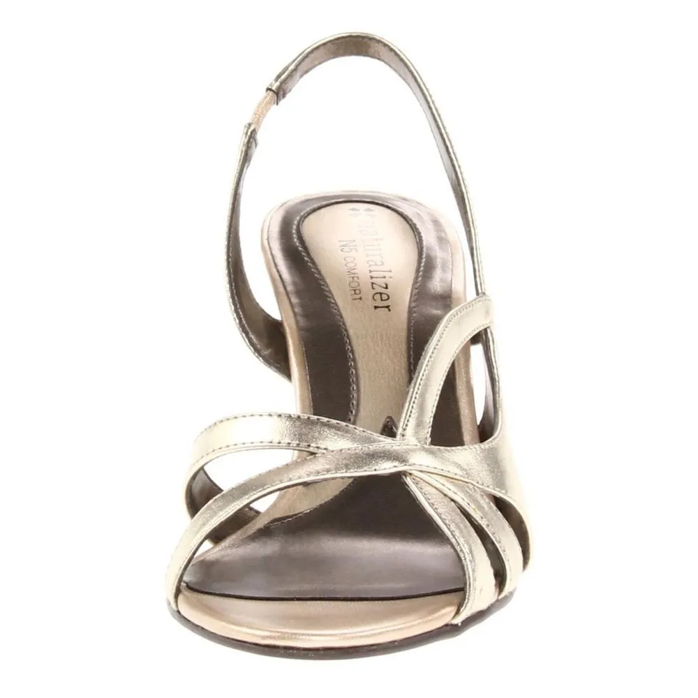 Naturalizer Prissy light God heels Size 11 B43 Gold - Image 3