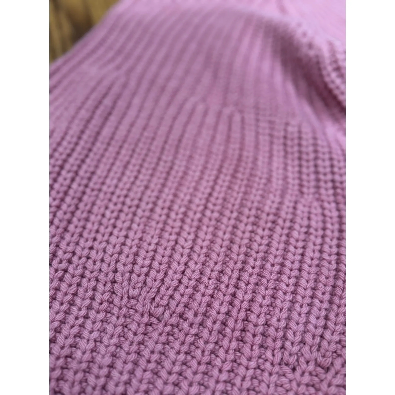 STAUD Pink Aura ribbed wool-blend sweater sz Medium - Image 11