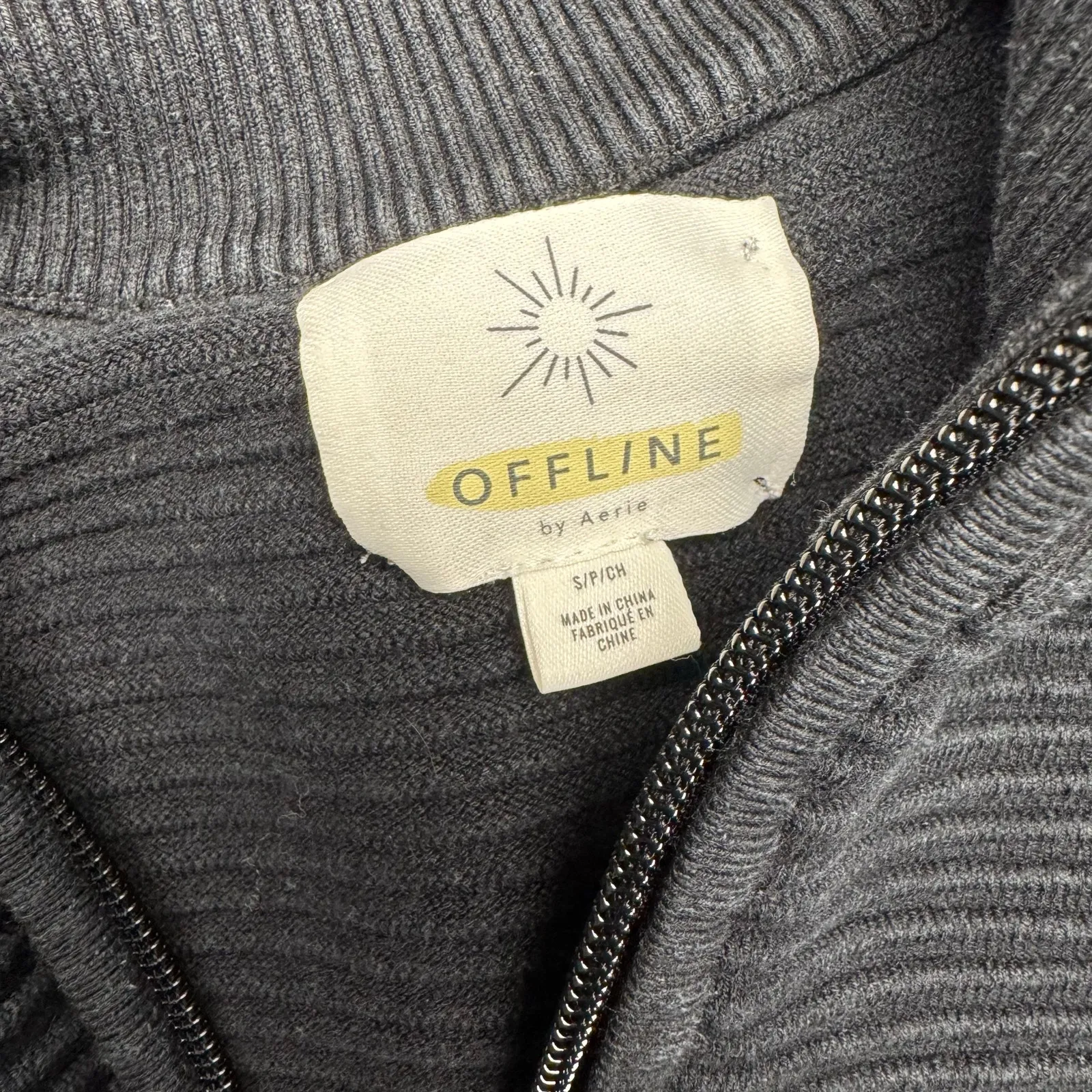 Aerie offline quarter‎ zip sweater heavy long sleeve shirt - Image 4