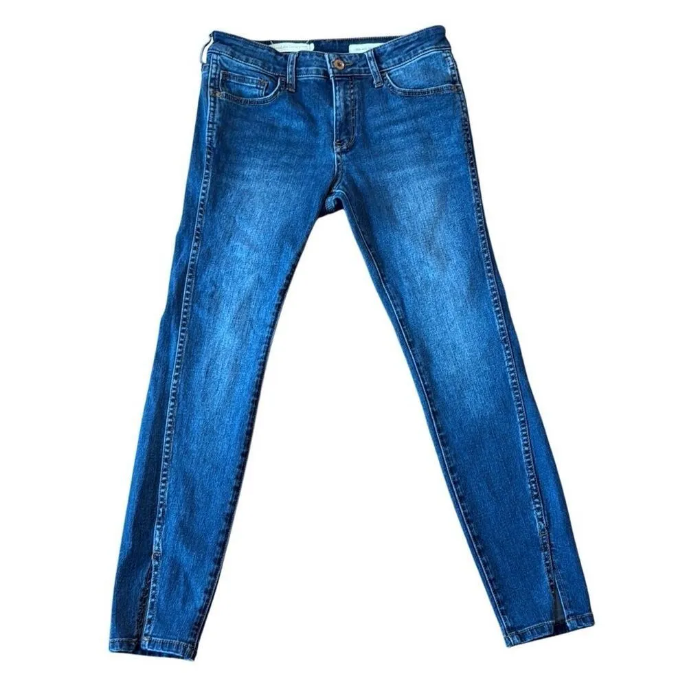 Anthropologie Pilcro the Leterpress mid rise skinny split hem jeans 29 - Image 3