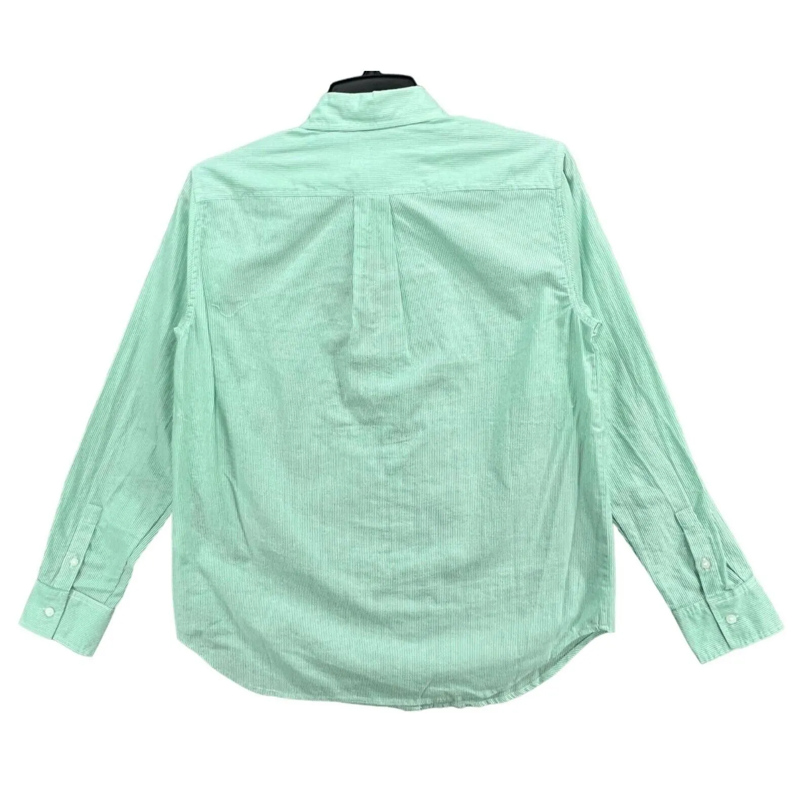 Everlane Shirt Womens XXS Green Button Down Cotton Striped Long Sleeve Classic - Image 4