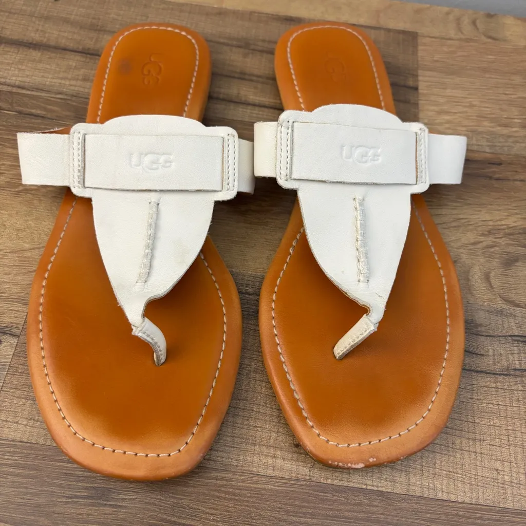 UGG Gaila T-Strap Thong Leather Sandals Women’s - Image 5