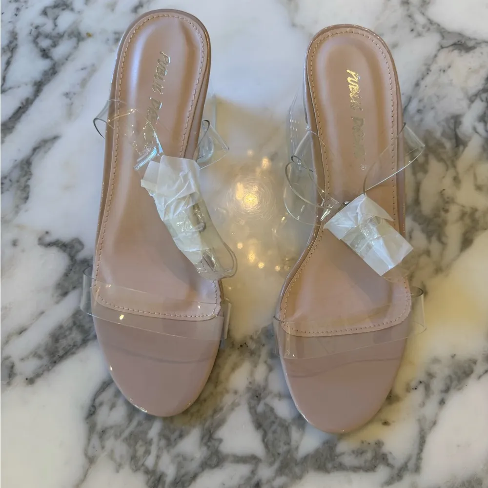 NIB Public Desire Clear Block Barely There 2.5” Heels UK 3/US 5 sold out! - Image 7