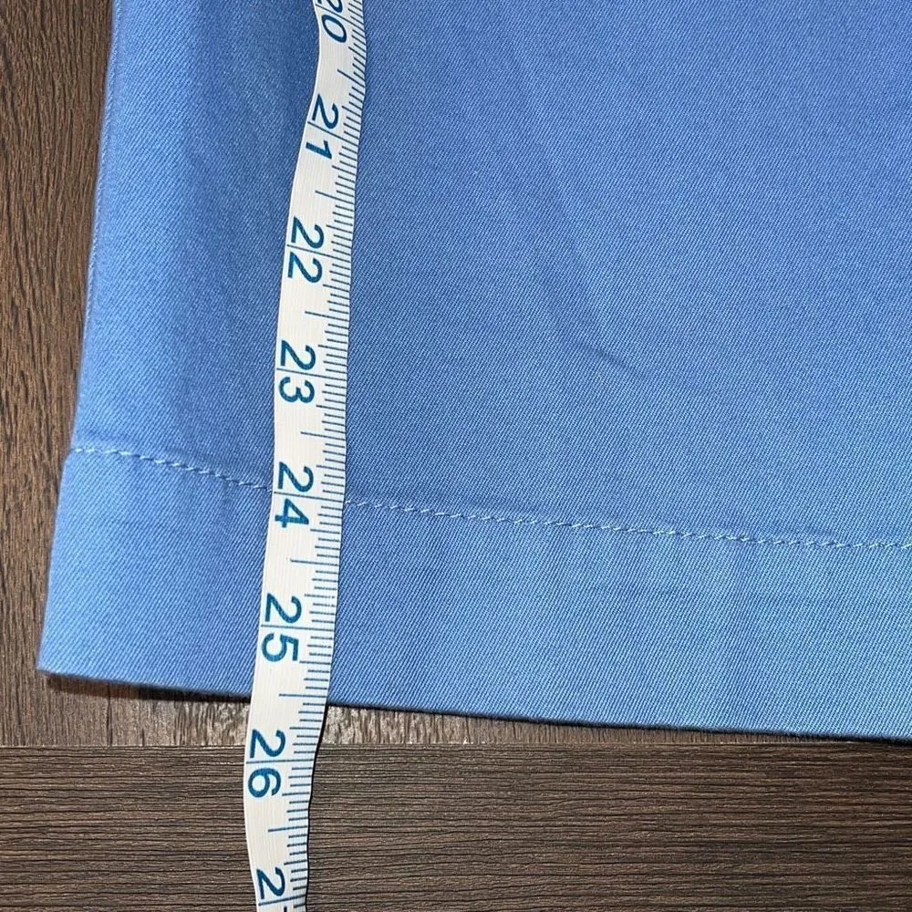 Lands End Womens Cropped Chino Pants‎ Cotton Stretch Blue Size Fit 2 / 10 NWT - Image 8