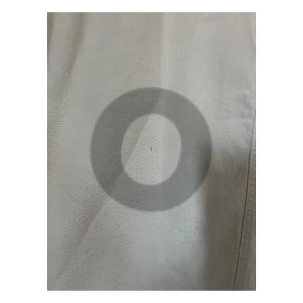 White Denim Midi Skirt Size 14 100% Cotton Prairiecore - Image 4