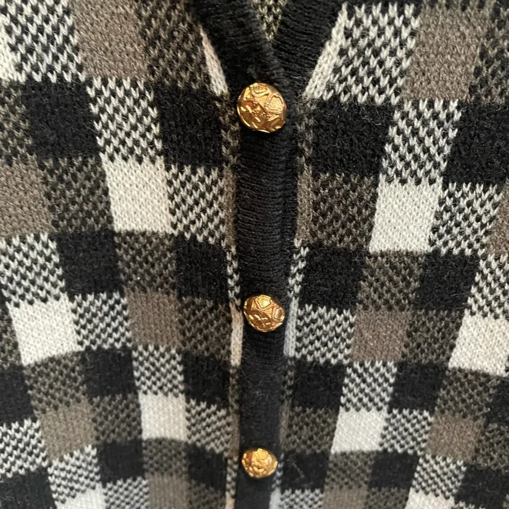 Vintage Checkered Vest - Image 2