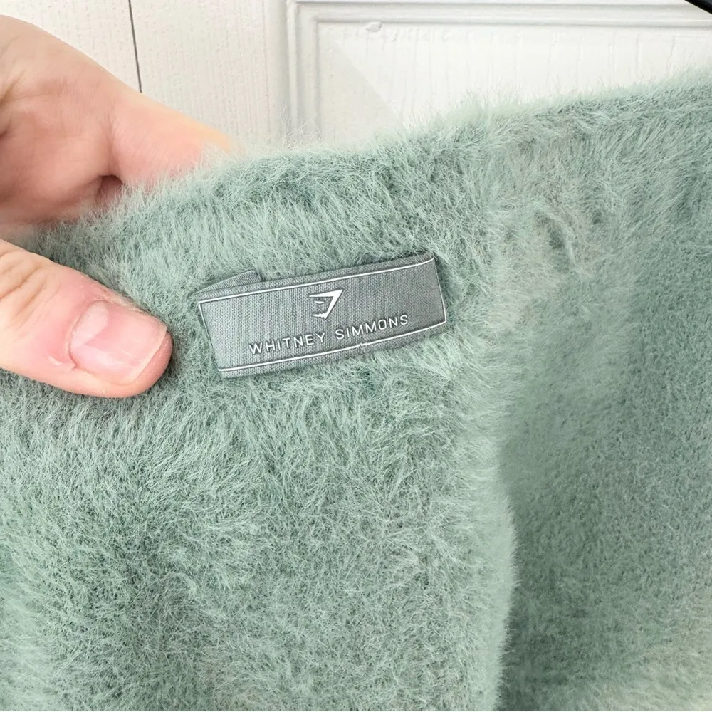 GYMSHARK x WHITNEY SIMMONS Eyelash Knit Shorts in Green Sz SMALL - Image 6